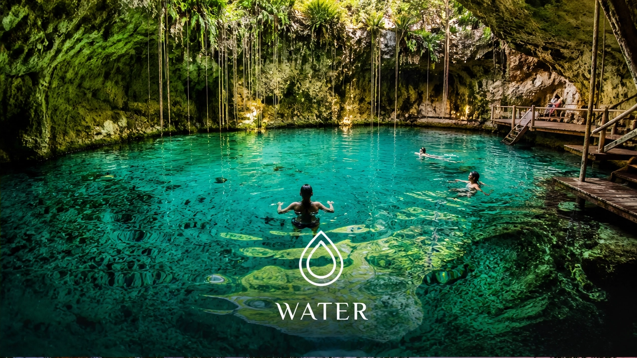 Parque Agua — Cenote natural